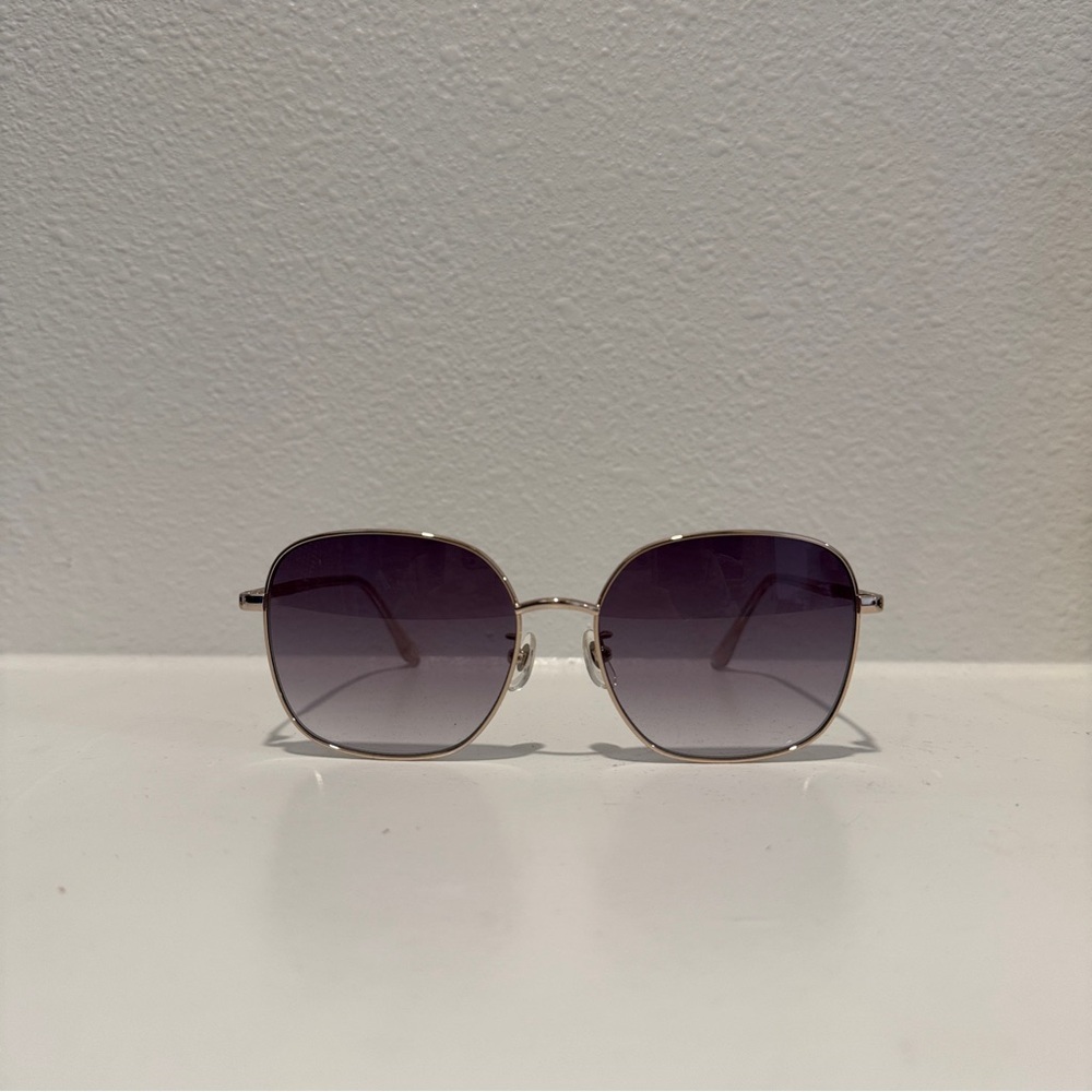 OWNDAYS Sunglasses – Gold Metal Frame + Purple Gradient Lenses